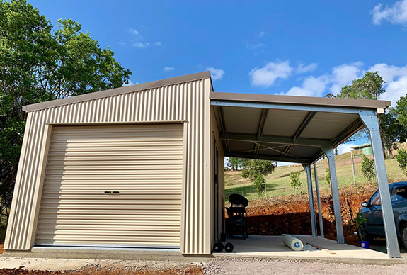 Custom Skillion Roof Garages Mobile