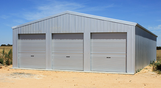 barossa triple garage zincalume
