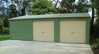residential 3 garage green