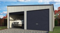 skillion double garage