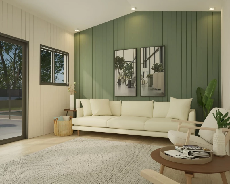 Shed Interior Backyard Retreat Gable min