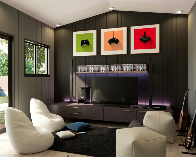 Shed Interior Kids hideaway min
