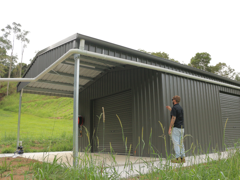 Sheds n Homes Northern Rivers Dual Garaport Shed Project Aus
