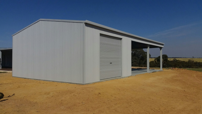 Sheds n Homes Perth Shale Grey Garaport 3